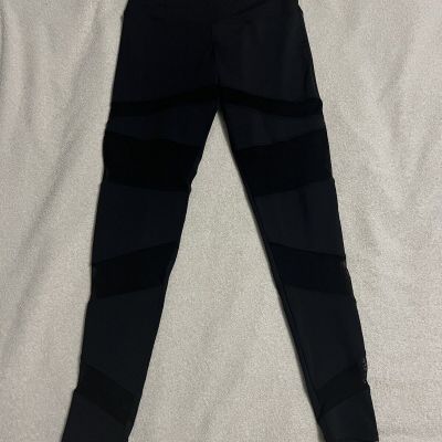 Tone It Up Black Sheer Cutout Leggings Size S/M